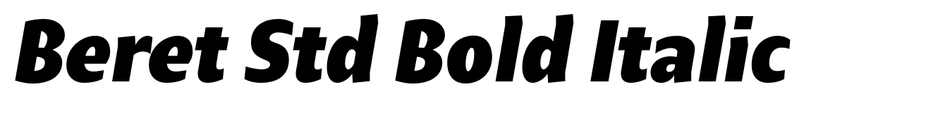 Beret Std Bold Italic